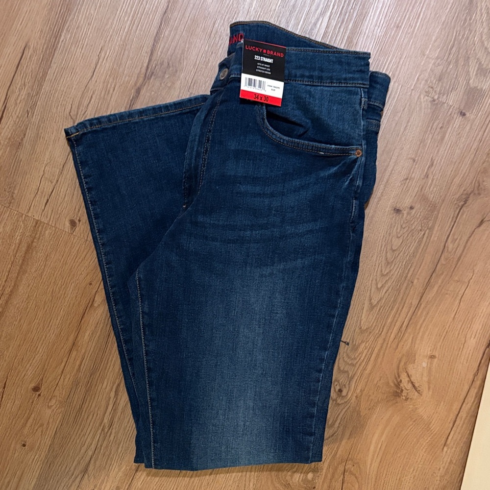 Lucky Brand Men's Dark Blue Straight Jeans (NWT)